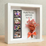 Miniatura di Cornice con Fiori Stile Rullino con Foto personalizzate