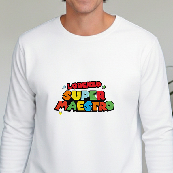 T-shirt Super Profe con Nomi personalizzati