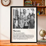 Miniatura di Poster Definizione di Maestra in Bianco e Nero con Foto personalizzate
