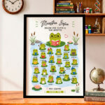 Miniatura di Poster per Insegnanti con Ranocchiette e Nomi personalizzati