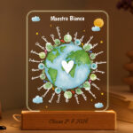 Lampada Pianeta per Insegnante con Nomi Personalizzati Miniatura di Lampada Pianeta per Insegnante con Nomi Personalizzati