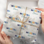 Carta Regalo Colorata per Insegnanti con Nome Personalizzato Miniatura di Carta Regalo Colorata per Insegnanti con Nome Personalizzato