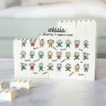 Miniatura di Puzzle di Blocchi con Omini e Nomi personalizzati