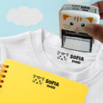 Miniatura di Timbro Personalizzato per Vestiti dei Bambini con Nome e Disegno Personalizzato