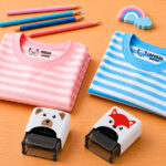 Miniatura di Timbro Personalizzato per Vestiti dei Bambini con Nome e Disegno Personalizzato