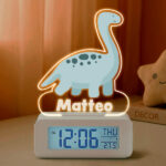 Miniatura di Sveglia Dino con Luce e Nome Personalizzato