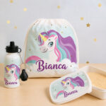 Set Scuola per Bambini Unicorno Personalizzato Miniatura di Set Scuola per Bambini Unicorno Personalizzato