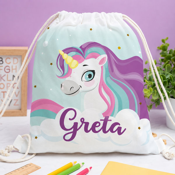 Set Scuola per Bambini Unicorno Personalizzato