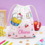 Miniatura di Sacchetto Porta Merenda per Bambini Gattini Personalizzato