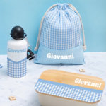 Miniatura di Borraccia per Bambini Quadretti Personalizzata
