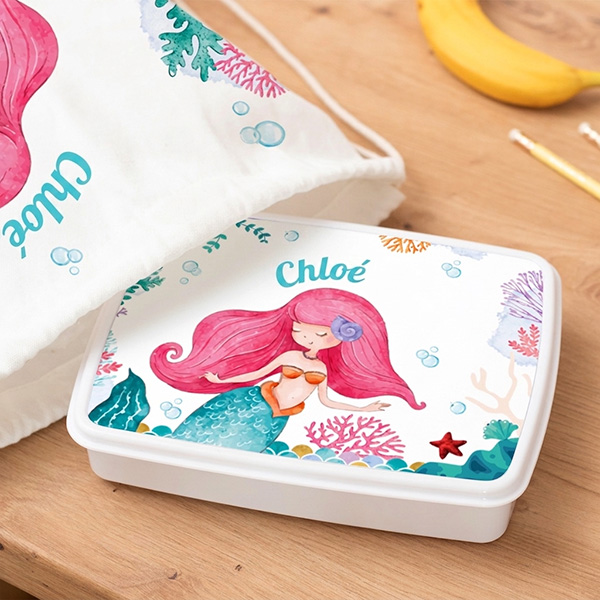 Portapranzo per Bambini Sirenetta Personalizzato