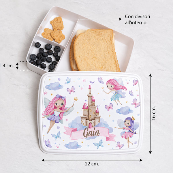 Portapranzo per Bambini Fate Personalizzato