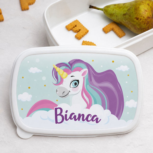 Portapranzo per Bambini Unicorni Colorati Personalizzato