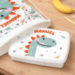 Miniatura di Portapranzo per Bambini Animali Colorati Personalizzato