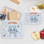 Miniatura di Portapranzo per Bambini Animali Colorati Personalizzato