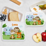 Miniatura di Portapranzo per Bambini con Animali della Giungla personalizzato