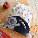 Miniatura di Zaino a Sacca per Bambini Astronauta nello Spazio Personalizzato
