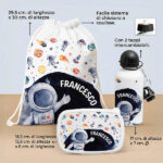 Miniatura di Set Scuola per Bambini Astronauta Personalizzato