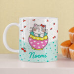 Miniatura di Tazza Infrangibile per Bambini Gattini con Nome Personalizzata