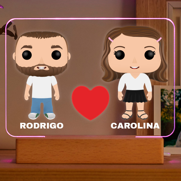 Candeeiro Funkos com Nomes personalizado