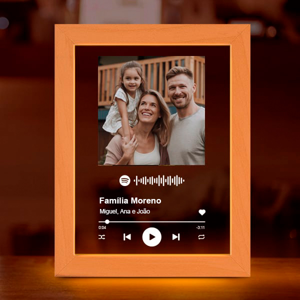 Placa Spotify personalizada