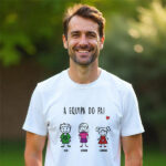 Miniatura de T-shirt Bonecos com Texto personalizada