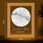 Miniatura de Candeeiro Mapa Estelar personalizado