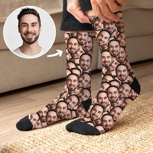 Meias personalizadas com fotografia