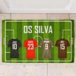 Miniatura de Capacho Equipa de Futebol Família personalizado