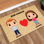 Miniatura de Capacho Funkos com Nomes e Texto Personalizado