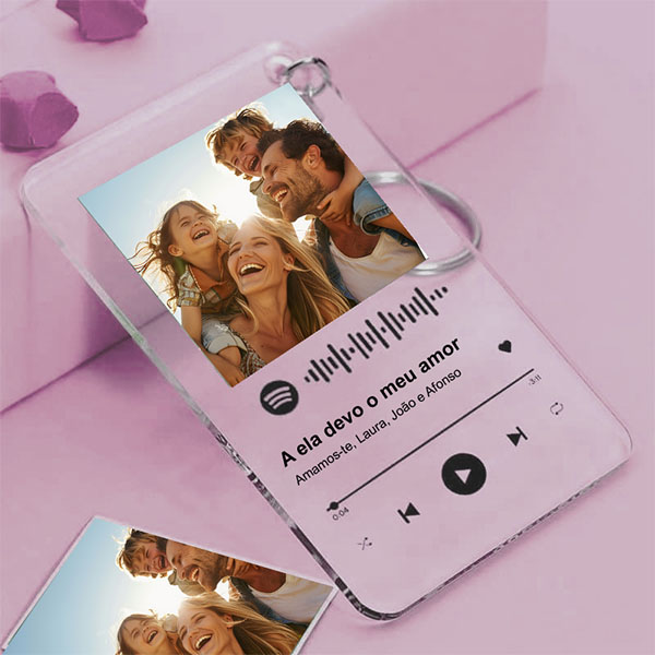 Porta-chaves Spotify personalizado