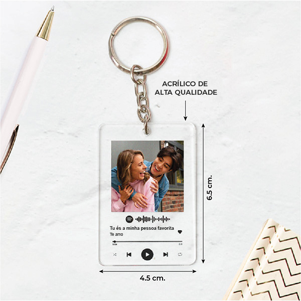 Porta-chaves Spotify personalizado