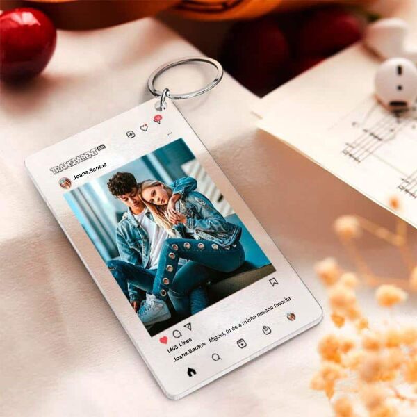 Porta-chaves Instagram personalizado