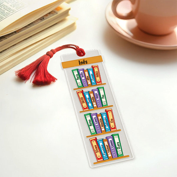 Marcador de Livros com Nome Personalizado