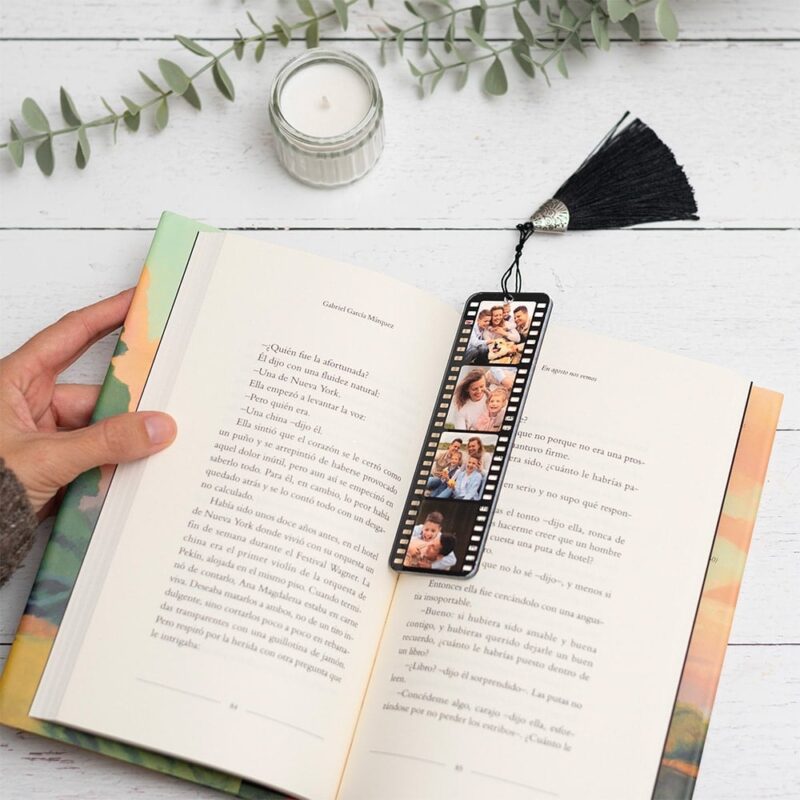 Marcador de Livros Rolo de Fotografias personalizado