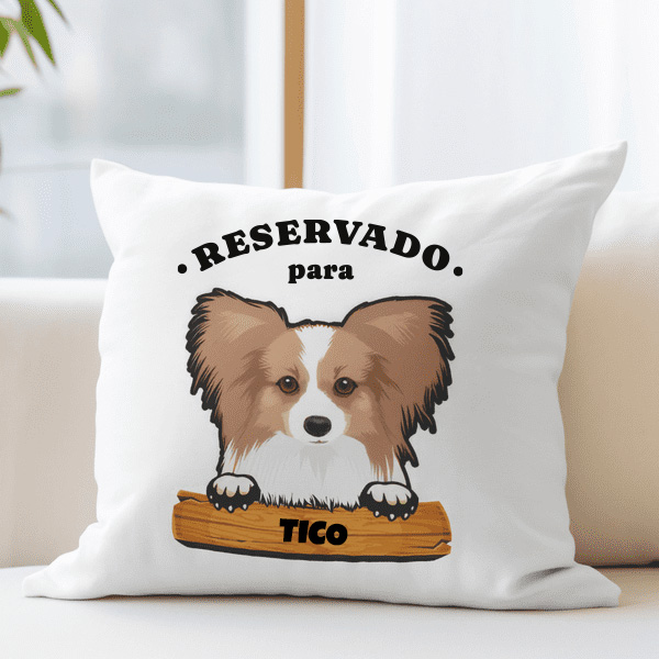 Almofada Placa com Nome de Animal de Estimação personalizada