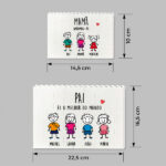 Miniatura de Puzzle de Blocos Bonecos com Texto Personalizado