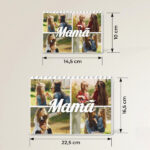 Miniatura de Puzzle de Blocos Mamã Collage com Quatro Fotos Personalizado