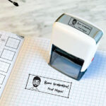 Miniatura de Carimbo personalizado para Professores com Desenho e Nome