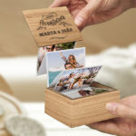 Miniatura de Caixa de Fotografias Acordeão para Casais Personalizada