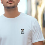 Miniatura de T-shirt com Ilustração Mini do Animal de Estimação com Nome personalizado