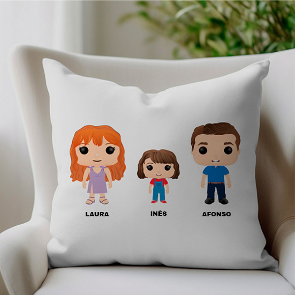 Almofada Funkos com Nomes personalizada