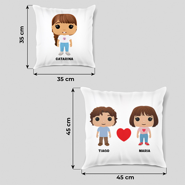 Almofada Funkos com Nomes personalizada