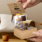 Miniatura de Caixa de Fotografias Acordeão Melhor do Mundo com Texto Personalizada