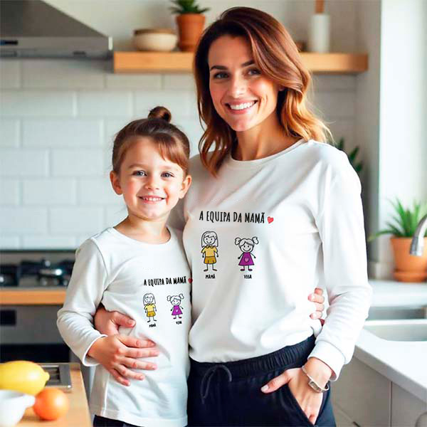 Pijama Bonecos Verão ou Inverno com Texto Personalizado