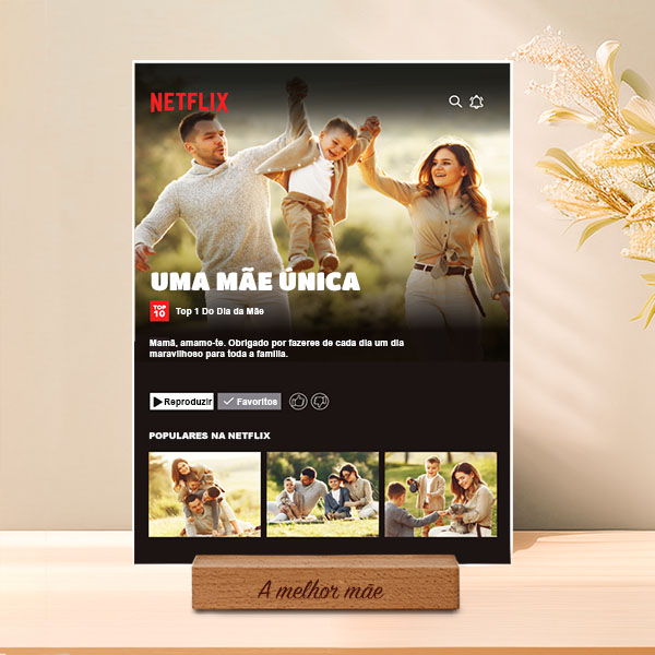 Placa Netflix personalizada