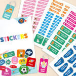 Miniatura de Pack de Etiquetas Autocolantes Infantis para Roupa e Objetos com Nome Personalizado