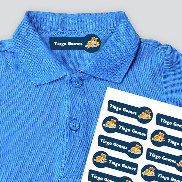 Etiquetas Têxteis Termoaderentes Infantis para Roupa personalizadas