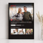 Póster Design Netflix com Nomes e Texto personalizados Miniatura de Póster Design Netflix com Nomes e Texto personalizados