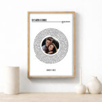 Miniatura de Póster com Letra de Música do Spotify em Espiral e Foto personalizada